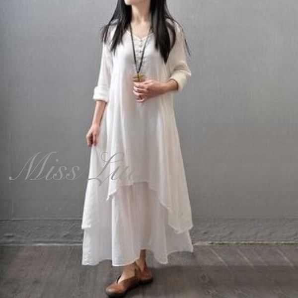 basic casual dresses for women 2023 chic and elegant cotton linen loose oversize vintage robe layering boho dress 230824, Black;gray
basic casual dresses for women 2023 chic and elegant cotton linen loose oversize vintage robe layering boho dress 230824, Black;gray
