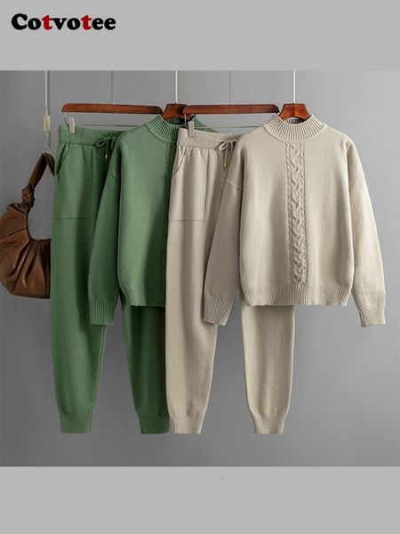 women's two piece pants cotvotee knitted 2 sets 2023 long sleeve half high collar chic waisted drawstring harem pant 230824, White
women's two piece pants cotvotee knitted 2 sets 2023 long sleeve half high collar chic waisted drawstring harem pant 230824, White