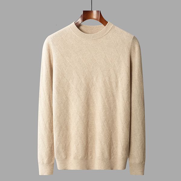 men's sweaters autumn/winter men's 100% pure cashmere clothing round neck solid color pullover loose warm sweater 230824, White;black
men's sweaters autumn/winter men's 100% pure cashmere clothing round neck solid color pullover loose warm sweater 230824, White;black