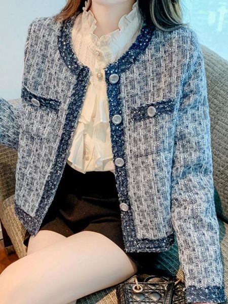 women's wool blends runway fall winter korean high-quality women's clothes wool tweed coat jacket elegant overcoat luxury outwear, Black
women's wool blends runway fall winter korean high-quality women's clothes wool tweed coat jacket elegant overcoat luxury outwear, Black