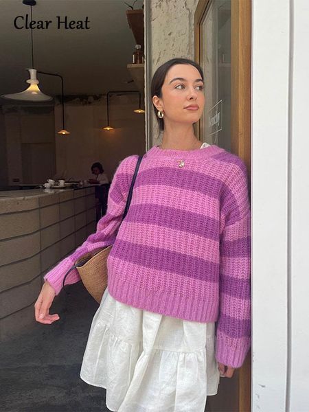 women's sweater striped elegant casual wool pullovers 2023 autumn loose long sleeve o neck fashion lady outwear soft jumper 230824, White;black
women's sweater striped elegant casual wool pullovers 2023 autumn loose long sleeve o neck fashion lady outwear soft jumper 230824, White;black