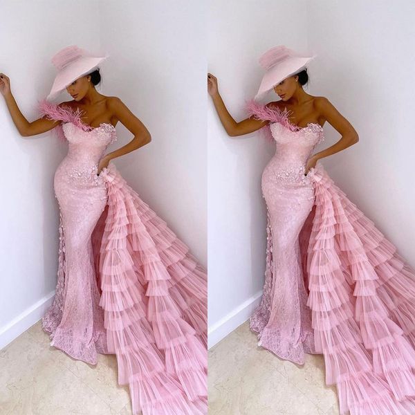 luxury sweetheart evening gown elegant feather mermaid dresses tiered ruffles train prom dress formal custom made, Black;red
luxury sweetheart evening gown elegant feather mermaid dresses tiered ruffles train prom dress formal custom made, Black;red
