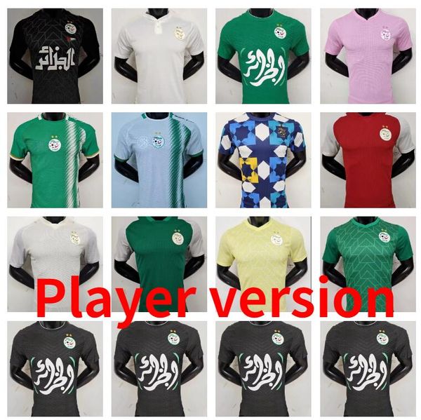 player version 2023 2024 algeria soccer jerseys two stars delort ounas bentaleb mahrez belaili slimani bennacer bensebaini national team tra, Black;yellow
player version 2023 2024 algeria soccer jerseys two stars delort ounas bentaleb mahrez belaili slimani bennacer bensebaini national team tra, Black;yellow