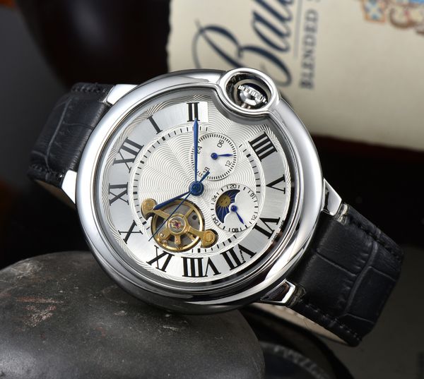 wristwatch for man mechanical mens watch self-winding 40mm fashion dial stainless steel metal rubber strap casual watches sport clock montre, Slivery;brown
wristwatch for man mechanical mens watch self-winding 40mm fashion dial stainless steel metal rubber strap casual watches sport clock montre, Slivery;brown