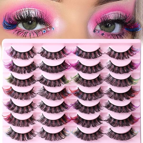 thick natural fluffy colored fake eyelashes extensions wispy soft handmade reusable multilayer 3d mink false lashes with color full strip ey
thick natural fluffy colored fake eyelashes extensions wispy soft handmade reusable multilayer 3d mink false lashes with color full strip ey