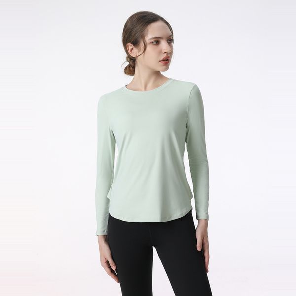 lu fitness yoga t-shirt long sleeve sports women back mesh stitching breathable elasticity workout exercise quick dry running gym clothes g
lu fitness yoga t-shirt long sleeve sports women back mesh stitching breathable elasticity workout exercise quick dry running gym clothes g