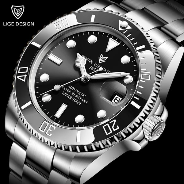 watch bands 2023 lige men automatic mechanical clock fashion military watches stainless steel 100atm waterproof 230824, Black;brown
watch bands 2023 lige men automatic mechanical clock fashion military watches stainless steel 100atm waterproof 230824, Black;brown