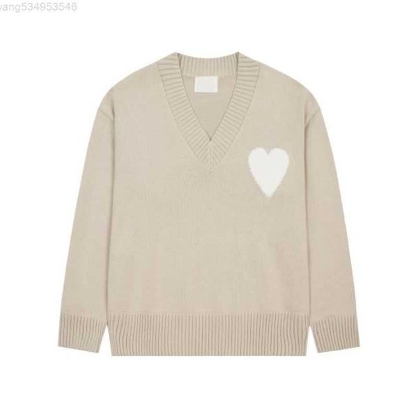 autumn winter new pullover sweater love amies embroidered jacquard paris fashion loose casual knitwear amis for men and women pj8v, White;black
autumn winter new pullover sweater love amies embroidered jacquard paris fashion loose casual knitwear amis for men and women pj8v, White;black