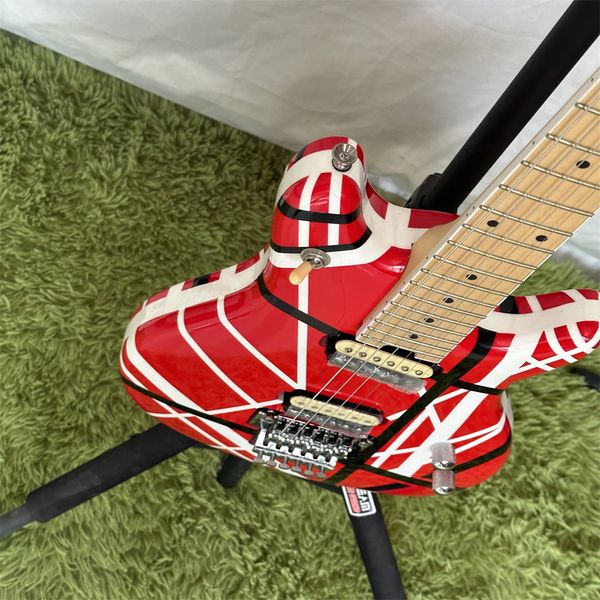 electric guitar with alder body, imported canadian maple fingerboard, black and white stripes, available, 5150
electric guitar with alder body, imported canadian maple fingerboard, black and white stripes, available, 5150