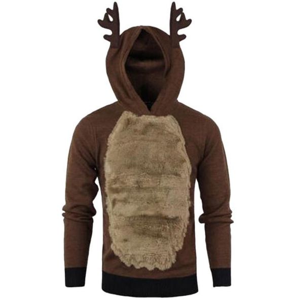 men christmas patchwork hoodies sweatshirt with ears autumn casual long sleeve pullover outerwear jumper halloween 3686659, Black
men christmas patchwork hoodies sweatshirt with ears autumn casual long sleeve pullover outerwear jumper halloween 3686659, Black
