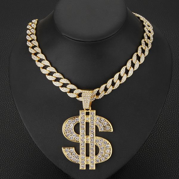 european and american hip-hop necklace 20mm full diamond men's large gold chain domineering and exaggerated miami cuban chain hiphop ra, Golden;silver
european and american hip-hop necklace 20mm full diamond men's large gold chain domineering and exaggerated miami cuban chain hiphop ra, Golden;silver