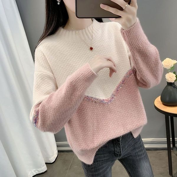 women's sweaters wtempo color block sweater loose pullover jumper autumn winter knitted crewneck long sleeve patchwork 230824, White;black
women's sweaters wtempo color block sweater loose pullover jumper autumn winter knitted crewneck long sleeve patchwork 230824, White;black