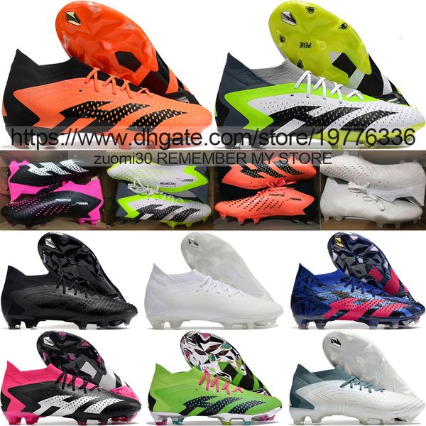 send with bag quality soccer boots predator accuracy.1 fg pogba high socks football cleats for mens soft leather comfortable training soccer, Black
send with bag quality soccer boots predator accuracy.1 fg pogba high socks football cleats for mens soft leather comfortable training soccer, Black