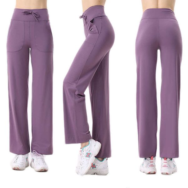 lu yoga pants throwback still women's sports casual cloud sense high elastic drawstring pocket wide leg, Black
lu yoga pants throwback still women's sports casual cloud sense high elastic drawstring pocket wide leg, Black