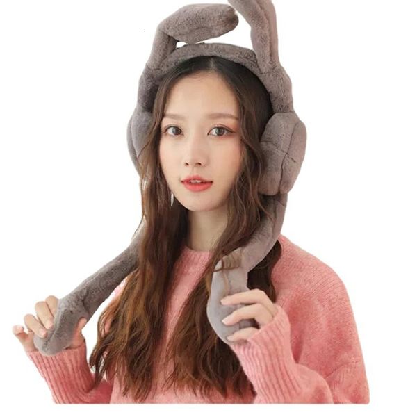ear muffs arrival internet celebrity bunny earmuffs ears will move girls are cute in winter to keep warm and cold warmers bags 230824, Blue;gray 
ear muffs arrival internet celebrity bunny earmuffs ears will move girls are cute in winter to keep warm and cold warmers bags 230824, Blue;gray