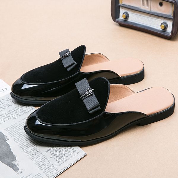dress shoes summer fashion half slippers genuine leather mens half shoes for men shoes mules casual designer shoes fashion loafers luxury 23, Black
dress shoes summer fashion half slippers genuine leather mens half shoes for men shoes mules casual designer shoes fashion loafers luxury 23, Black