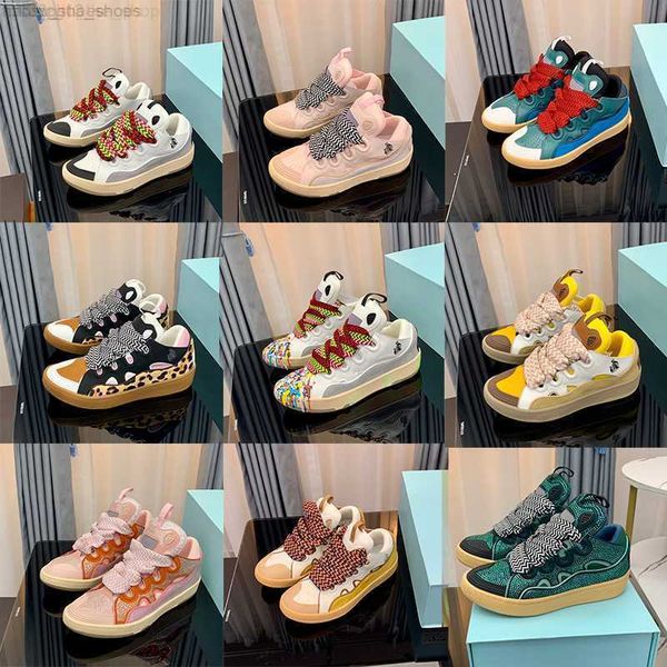 vic designer luxury casual shoes men women embossed leather curb sneakers nappa calfskin shoe rubber platform sole lace up trainers, Black
vic designer luxury casual shoes men women embossed leather curb sneakers nappa calfskin shoe rubber platform sole lace up trainers, Black