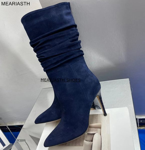 boots meariasth women genuine leather ankle chelsea pointed toe thin high heel kid suede ladies midcalf boot autumn winter shoe 230824, Black
boots meariasth women genuine leather ankle chelsea pointed toe thin high heel kid suede ladies midcalf boot autumn winter shoe 230824, Black