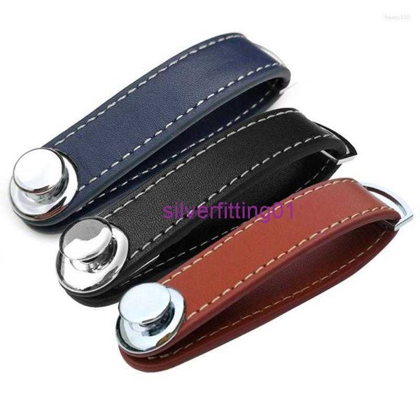 keychains creative leather compact key chain holder storage bag secure gifts locking mechanism pocket stainless steel, Silver
keychains creative leather compact key chain holder storage bag secure gifts locking mechanism pocket stainless steel, Silver
