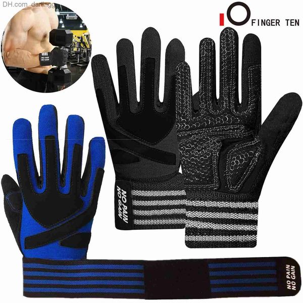 men women training gym gloves fitness weight lifting full finger support breathable sports exercise weights glove drop shipping q230825, Black
men women training gym gloves fitness weight lifting full finger support breathable sports exercise weights glove drop shipping q230825, Black