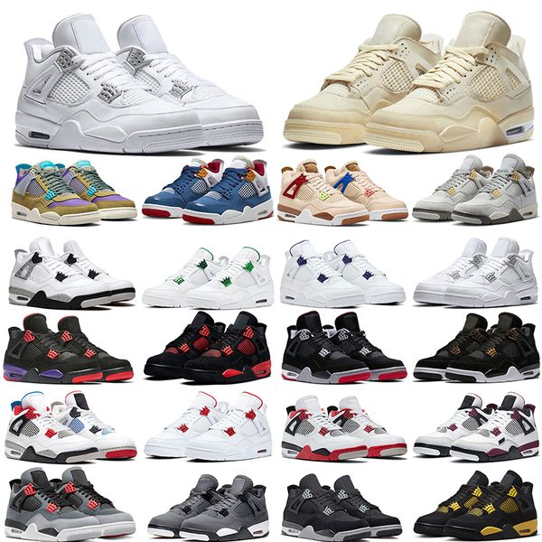 2023 basketball shoes 4s black cat thunder pine green lightning university blue cool grey men women 4 outdoor sports trainers sneakers 36-47
2023 basketball shoes 4s black cat thunder pine green lightning university blue cool grey men women 4 outdoor sports trainers sneakers 36-47