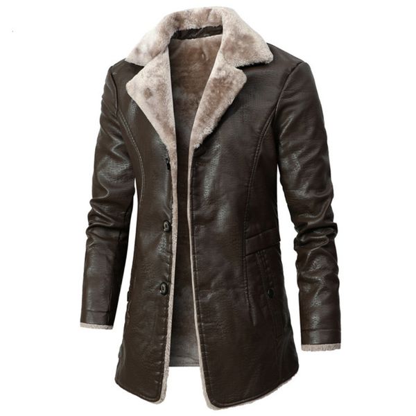 men's jackets winter warm fleece leather jacket fashion business casual middle and long suit collar windbreaker pu coats 230824, Black;brown
men's jackets winter warm fleece leather jacket fashion business casual middle and long suit collar windbreaker pu coats 230824, Black;brown