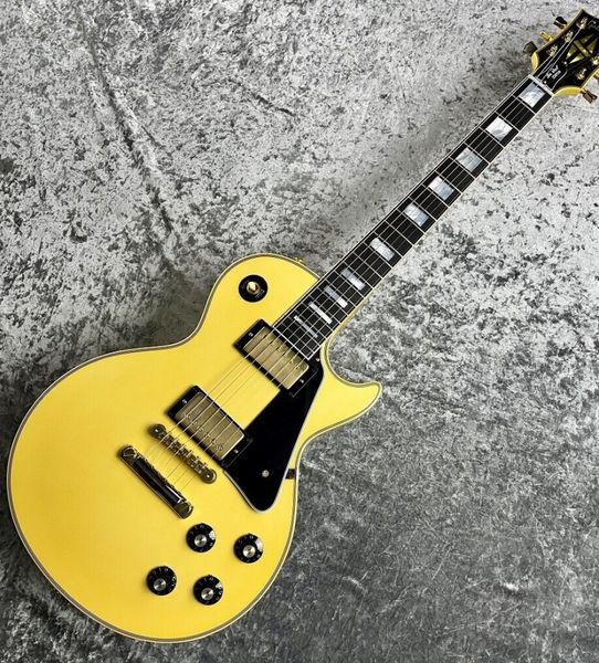 run 1974 les p custom vos heavy antique white4.35 electric guitar as same of the pictures
