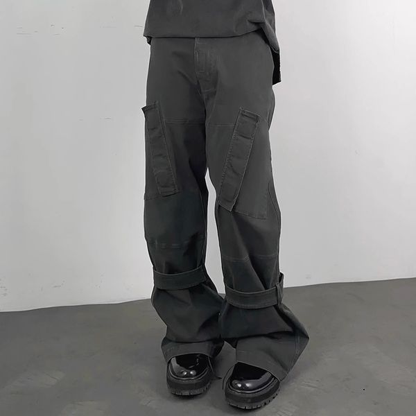 streetwear multi-pockets lace up cargo pants for men and women straight casual baggy overalls oversized, Black;brown
streetwear multi-pockets lace up cargo pants for men and women straight casual baggy overalls oversized, Black;brown
