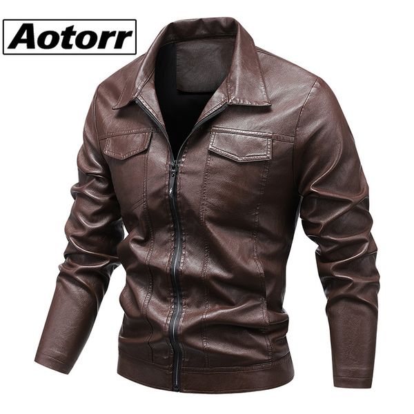 men's jackets lapel leather spring autumn casual retro motorcycle pu jacket cuff zipper warm comfortable windproof men coat 230824, Black;brown
men's jackets lapel leather spring autumn casual retro motorcycle pu jacket cuff zipper warm comfortable windproof men coat 230824, Black;brown