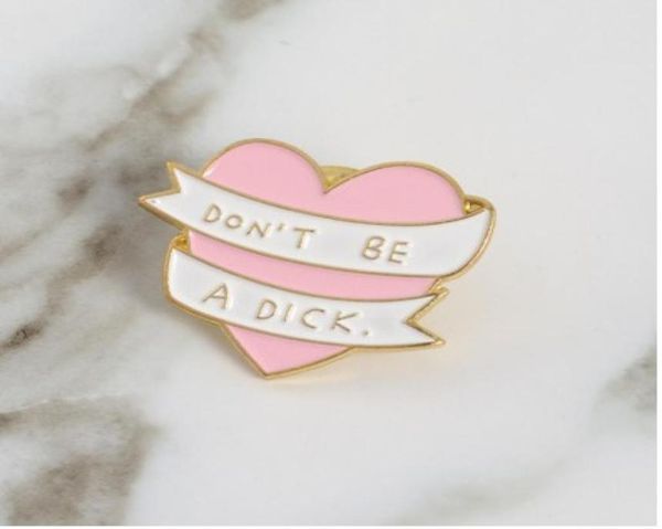 dont be a dick enamel alloy gift idea for girlsladies pin brooches handbag pins5356575, Gray
dont be a dick enamel alloy gift idea for girlsladies pin brooches handbag pins5356575, Gray