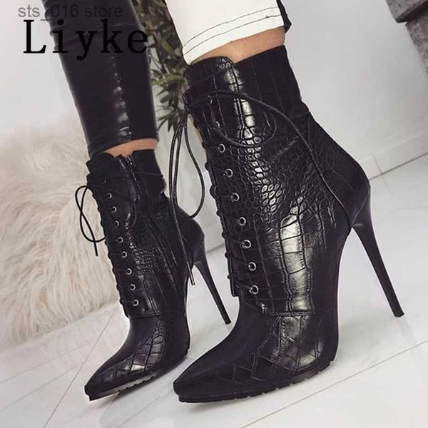 boots liyke new fashion cross lace-up black ankle chelsea boots women pointed toe zip party nightclub stripper high heels shoes t230824
boots liyke new fashion cross lace-up black ankle chelsea boots women pointed toe zip party nightclub stripper high heels shoes t230824