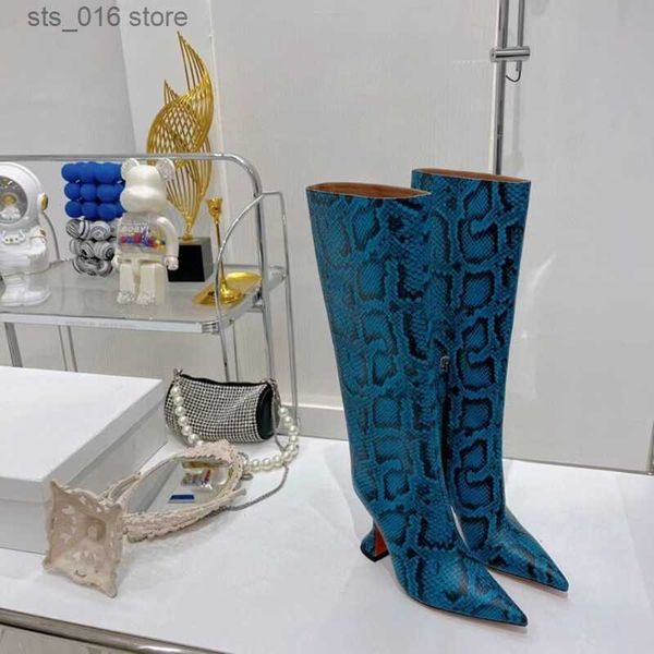 boots autumn and winter new fashion high-heeled boots pointed head snake side zipper knee high boots fashion show women's boots t230824, Black
boots autumn and winter new fashion high-heeled boots pointed head snake side zipper knee high boots fashion show women's boots t230824, Black