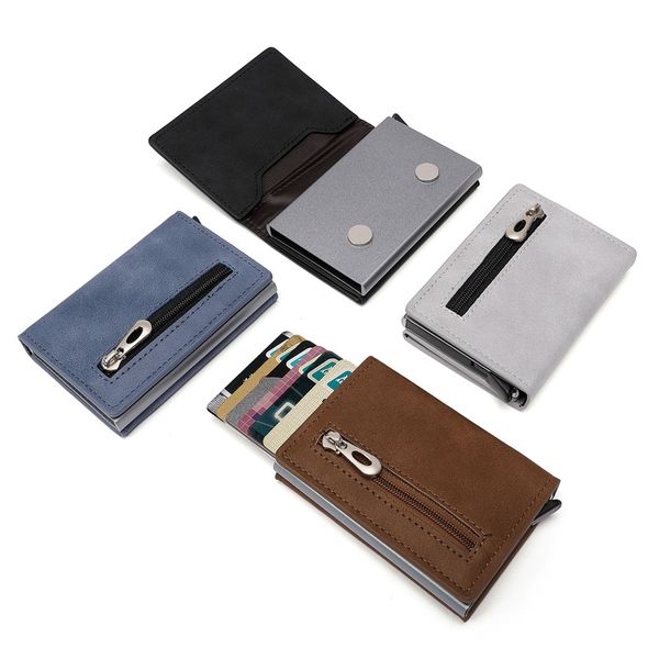 dhl50pcs card holders men rfid pu aluminium alloy solid three foldable hasp short business wallet mix color, Brown;gray
dhl50pcs card holders men rfid pu aluminium alloy solid three foldable hasp short business wallet mix color, Brown;gray