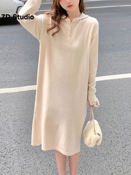 women's sweaters zd studio hooded knitted dress for women in autumn winter style with high class feeling super goodlooking french botto, White;black
women's sweaters zd studio hooded knitted dress for women in autumn winter style with high class feeling super goodlooking french botto, White;black