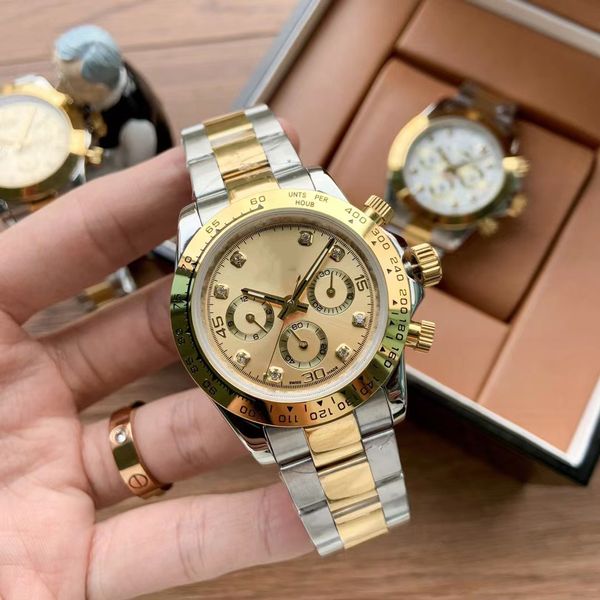 men's watch classic automatic mechanical movement watch gold silver stainless steel strap sapphire glass small dial works fine, Slivery;brown
men's watch classic automatic mechanical movement watch gold silver stainless steel strap sapphire glass small dial works fine, Slivery;brown