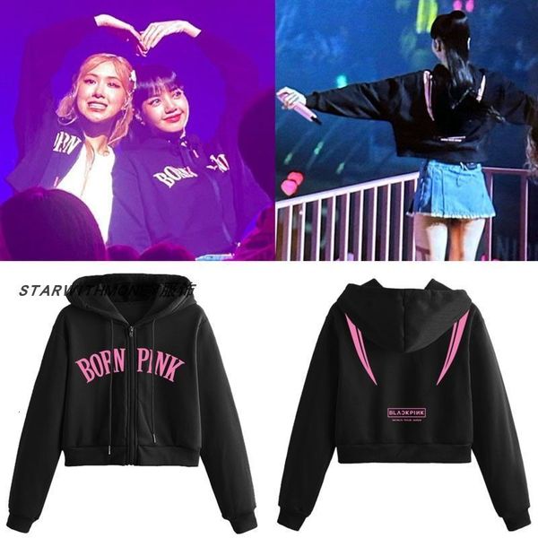 women's hoodies sweatshirts ink 2023 concert style letter hooded cardigan cotton loose zipper coat jisoo jennie ros lisa 230824, Black
women's hoodies sweatshirts ink 2023 concert style letter hooded cardigan cotton loose zipper coat jisoo jennie ros lisa 230824, Black