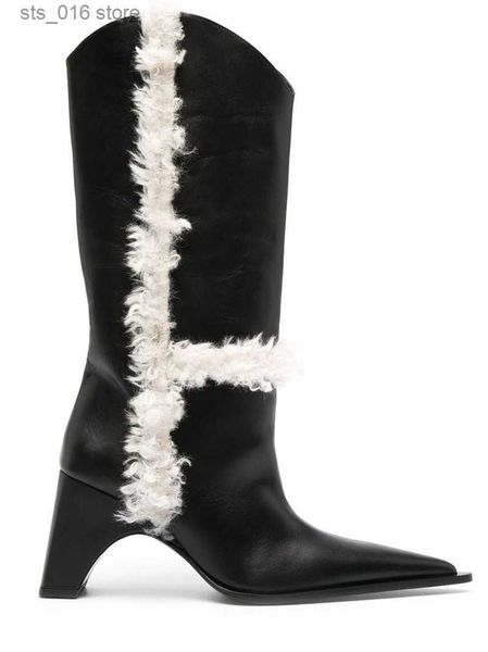 boots 2023 new women's pointed fashion calf boots fashion thick high heel sleeve mid sleeve boots winter 43 large women's boots t2, Black
boots 2023 new women's pointed fashion calf boots fashion thick high heel sleeve mid sleeve boots winter 43 large women's boots t2, Black