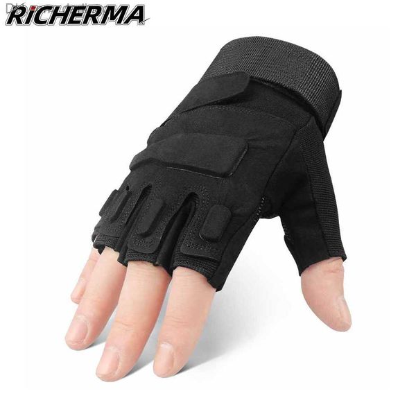 outdoor sports motorcycle gloves women summer fingerless cycling riding gloves men adjustable hand protection shooting gloves q230825, Black
outdoor sports motorcycle gloves women summer fingerless cycling riding gloves men adjustable hand protection shooting gloves q230825, Black