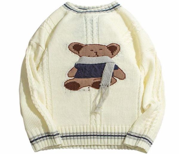 men hip hop knitted jumper sweaters 3d scarf bear streetwear harajuku autumn cotton fashion casual loose pullovers hipster men035501131, White;black
men hip hop knitted jumper sweaters 3d scarf bear streetwear harajuku autumn cotton fashion casual loose pullovers hipster men035501131, White;black
