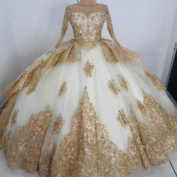 luxury gold appliques lace quinceanera dresses long sleeved vestidos de 15 anos ball gown formal birthday corset train party prom gown, Blue;red
luxury gold appliques lace quinceanera dresses long sleeved vestidos de 15 anos ball gown formal birthday corset train party prom gown, Blue;red