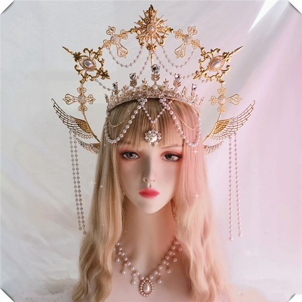 lolita headband golden mary apollo sun halo goddess crown party church headwear halloween costume exaggerated headpiece, Slivery;white
lolita headband golden mary apollo sun halo goddess crown party church headwear halloween costume exaggerated headpiece, Slivery;white