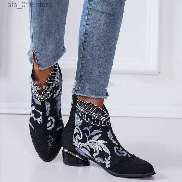 boots women new ethnic style embroidery rhinestone mid calf boots autumn winter chunky heels booties plus size 36-43 zapatos de mujer t23082, Black
boots women new ethnic style embroidery rhinestone mid calf boots autumn winter chunky heels booties plus size 36-43 zapatos de mujer t23082, Black