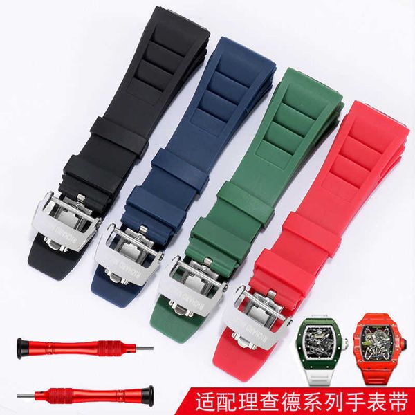 richardmille rubber watch bands rm watch strap watchband suitable for richardmille watch with male raised rubber watch chain 25mm yi-dblz yi, Black;green
richardmille rubber watch bands rm watch strap watchband suitable for richardmille watch with male raised rubber watch chain 25mm yi-dblz yi, Black;green
