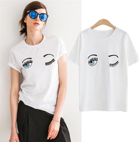 2017 fashion summer cotton women t shirts chiara ferragni big eyes embroidery sequins loose style t shirts women casual cs3238629430, White
2017 fashion summer cotton women t shirts chiara ferragni big eyes embroidery sequins loose style t shirts women casual cs3238629430, White