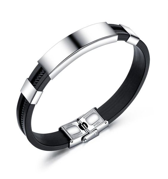 new fashion wristband black punk rubber silicone stainless steel men bracelets bangles pulseras hombre caucho5179730, Golden;silver
new fashion wristband black punk rubber silicone stainless steel men bracelets bangles pulseras hombre caucho5179730, Golden;silver