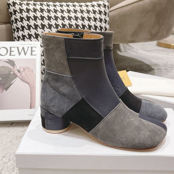 tabi zjp ankle boots square toe block chunky heels booties leather sole women' luxury designer fashion ins dress mixed beggar's sh, Black
tabi zjp ankle boots square toe block chunky heels booties leather sole women' luxury designer fashion ins dress mixed beggar's sh, Black
