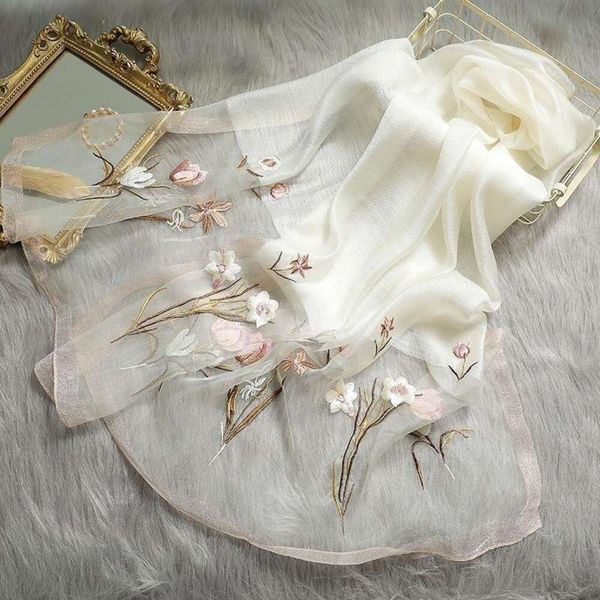title silk wool embroidered scarf spring and autumn all matching fashion korean floral sunblock shawl, Blue;gray
title silk wool embroidered scarf spring and autumn all matching fashion korean floral sunblock shawl, Blue;gray