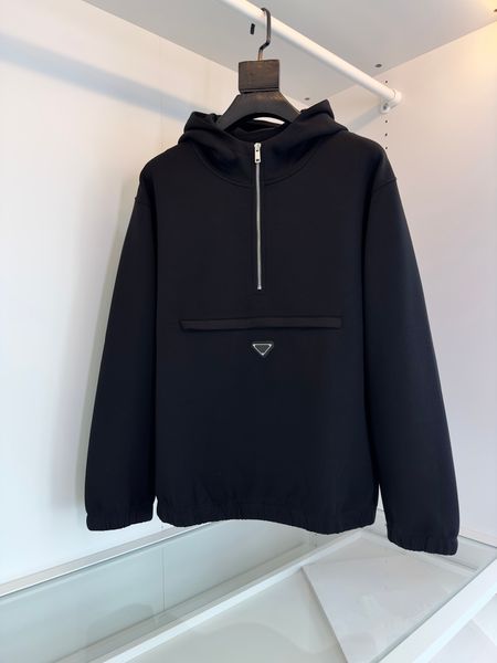 2023 the latest highend mens hoodie fashion half zipper placket handsome hoodie cotton material luxury brand r hoodie, Black
2023 the latest highend mens hoodie fashion half zipper placket handsome hoodie cotton material luxury brand r hoodie, Black