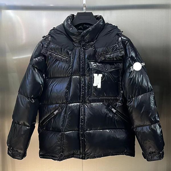 designer mens down jacket embroidered badge women's double breasted shiny hooded co branded designer puffer jacket couple's thicke, Black
designer mens down jacket embroidered badge women's double breasted shiny hooded co branded designer puffer jacket couple's thicke, Black