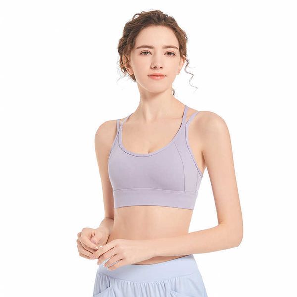 desginer alos yoga alosports bra new cross back high strength shockproof one piece cup gathering fitness bra, White
desginer alos yoga alosports bra new cross back high strength shockproof one piece cup gathering fitness bra, White